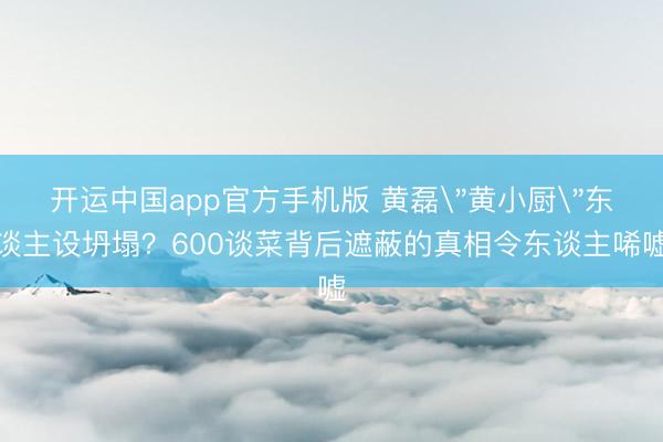 开运中国app官方手机版 黄磊