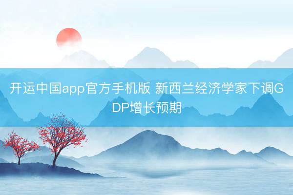 开运中国app官方手机版 新西兰经济学家下调GDP增长预期
